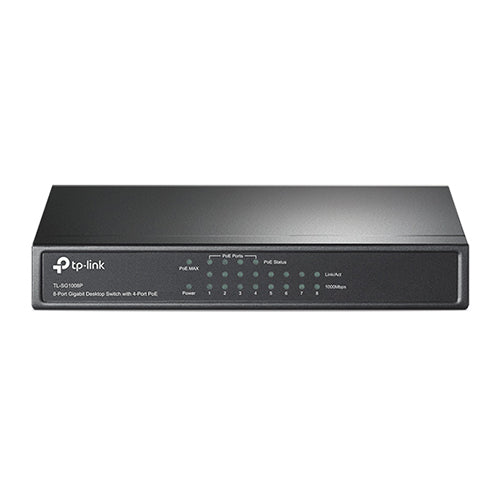 TPLink TL-SG1008P 8-Port Gigabit Desktop Switch with 4-Port PoE on Sale