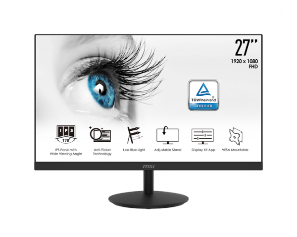 MSI PRO MP271 27in IPS 75hz Full HD 1080p vga HDMI vesa speaker Monitor For Sale