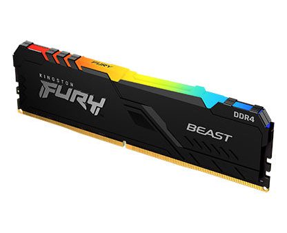 Kingston Fury Beast RGB 8GBx1 DDR4 3600MHz CL17 KF436C17BBA 8 Desktop Memory Discount