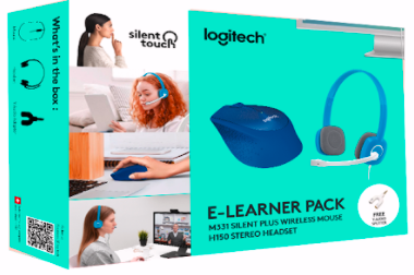 Logitech E-Learner Pack M331 wireless mouse + H150 headset Hot on Sale