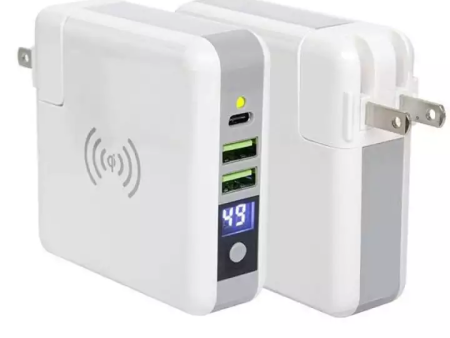 Super Charge Travel Charger with Wireless Power Bank 6700mAh Online now