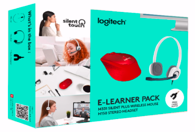 Logitech E-Learner Pack M331 wireless mouse + H150 headset Hot on Sale