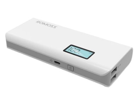 Romoss Sense 4 Plus LCD 10000mAh Fast Charge Power Bank (White) For Discount