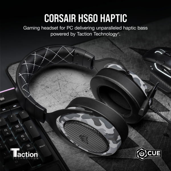 Corsair HS60 Haptic Stereo Gaming Headset CA-9011225-AP For Sale