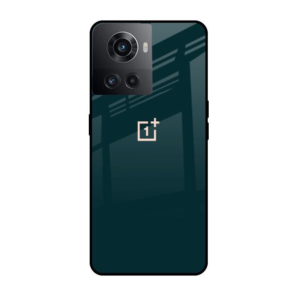 Hunter Green Glass Case For OnePlus 10R 5G Fashion