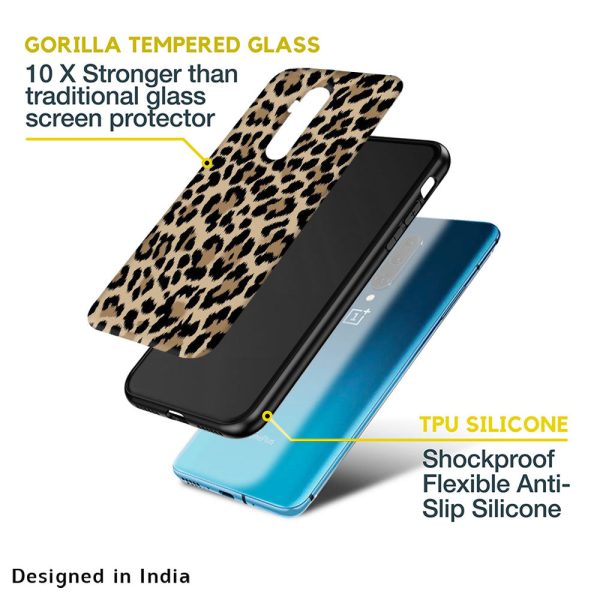 Leopard Seamless Glass Case For OnePlus 10R 5G Online Sale