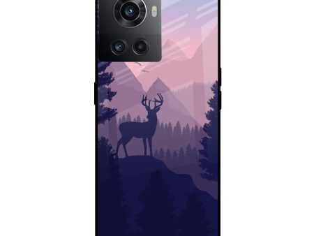 Deer In Night Glass Case For OnePlus 10R 5G Hot on Sale