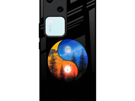 Yin Yang Balance Glass Case for Vivo V30 5G Sale