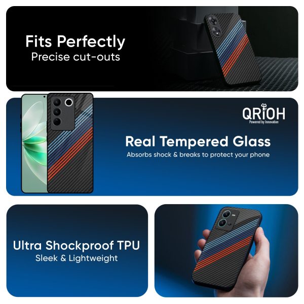 Carbon Inspired Glass Case for Vivo X100 5G For Discount