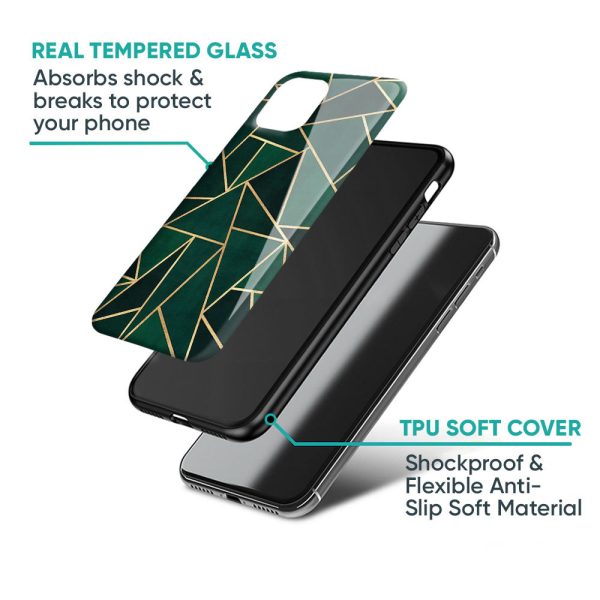 Abstract Green Glass Case For OnePlus 10R 5G Sale