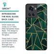 Abstract Green Glass Case For OnePlus 10R 5G Sale