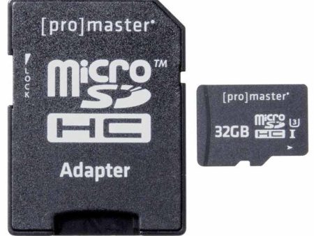 Promaster 32GB SDHC 32GB Micro SD C10 V10 Memory Card For Discount