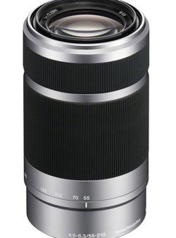 Sony E 55-210mm f 4.5-6.3 OSS Lens Silver Hot on Sale