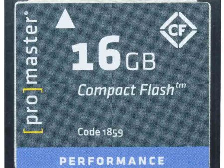 Promaster 16GB CF Performance Memory Card For Discount